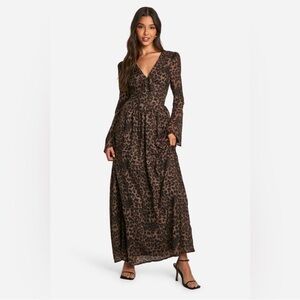 Boohoo Leopard Dress